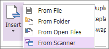 在PDF文档中插入扫描文档